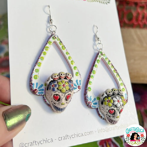 La Muerta Day of the Dead Earrings - 1