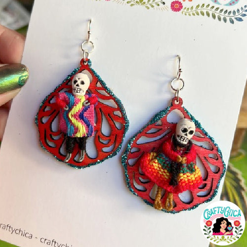 Folklorico Day of the Dead Earrings