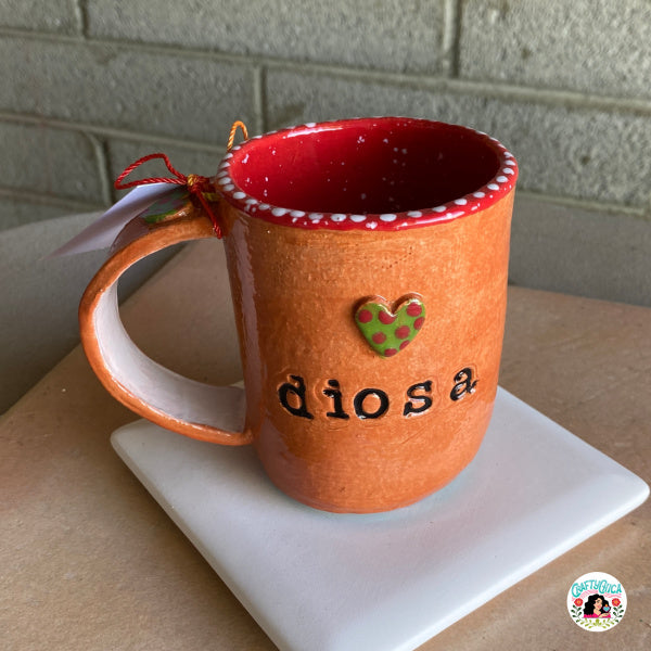 Diosa & Amor hand built mug