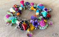 Rainbow Concha Charm Bracelet