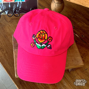 Las Flores Embroidered Baseball Cap
