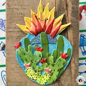 Ceramic Corazón: "Cactus Garden"