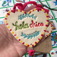 Hola Chica Ceramic Ornament