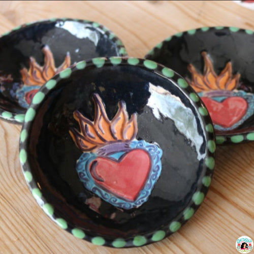 Sacred Heart Clay Ring Dish