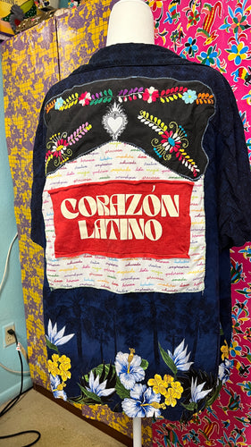Upcycled Flannel Shirt - Corazon Latino