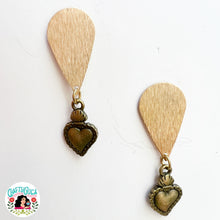 Love Drop Brass Earrings