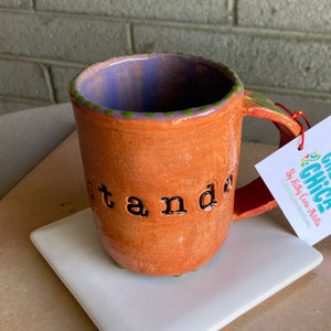 Manifestando hand built mug