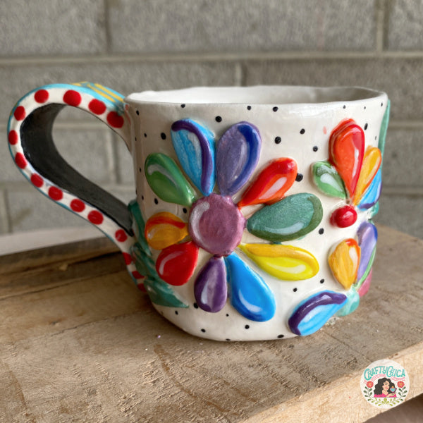 Rainbow Flower Mug 2