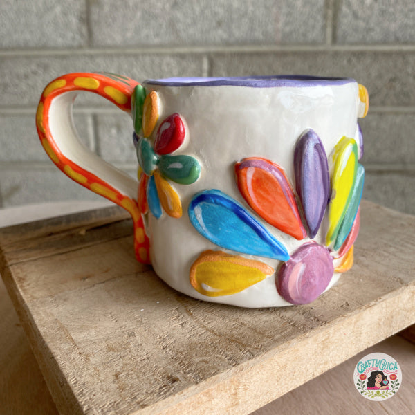 Rainbow Flower Mug