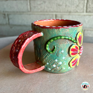 La Flora hand built mug