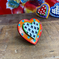 Hand painted wood ring