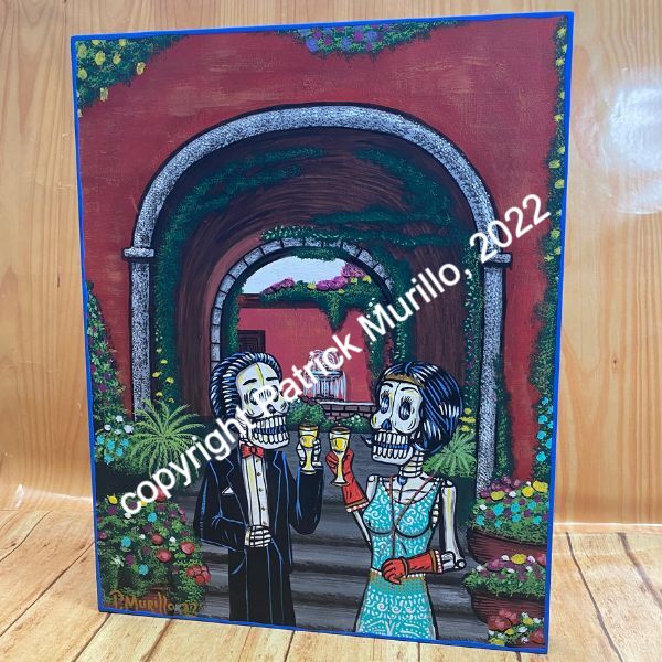 Noche de Amor Muertos Painting