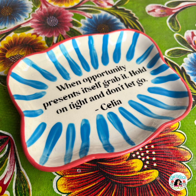 Celia Cruz Quote Ring Dish