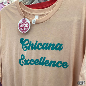 Chicana Excellence Shirt - Peach
