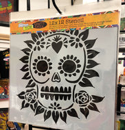 Stencil 12x12: Skull