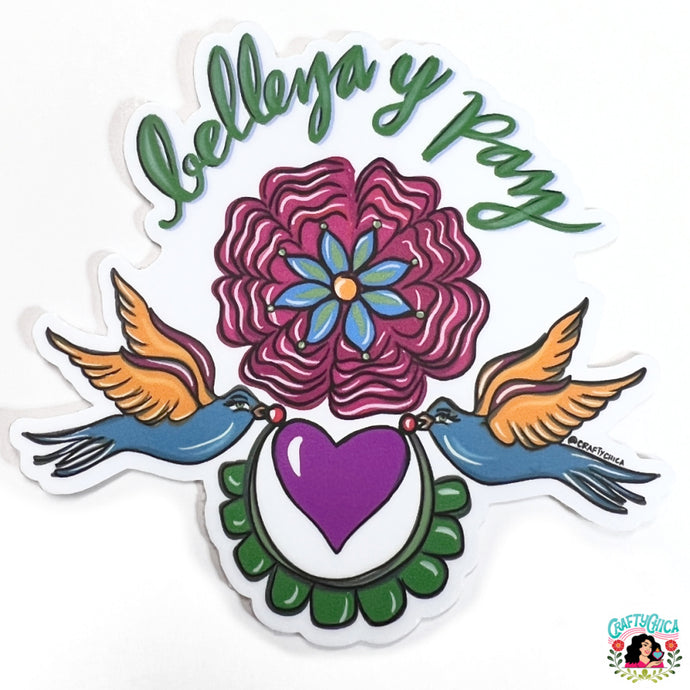 Belleza y Paz Sticker